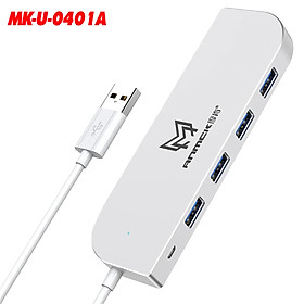 HUB USB 2.0 Cao Cấp Vinetteam MK-U-0401A Thiết Bị Mở Rộng USB Kết Nối Dễ Dàng Cho Laptop và PC - hàng chính hãng