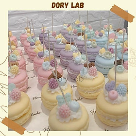 Mua Nến Thơm Tạo Hình Bánh Macaron Topping Màu Sắc Handmade  Phụ Kiện Decor - Dory Lab