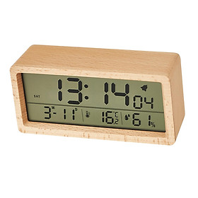 Wood Digital  Clock Portable Snooze Mode Table Clocks