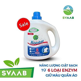 Nước giặt xả Booster 3,7L NEW 2023 can hàng xuất khẩu Nhật Bản, Châu Âu (hương hoa thiên nhiên) thương hiệu S việt SVAAB