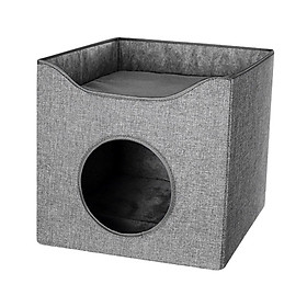 Pet Cat Bed Nest Small Dog House Sleeping Bed Winter Cave for Indoor Outdoor