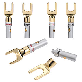 Adapter Chuyển Đổi Jack Cắm Loa Mạ Vàng Và Bạc