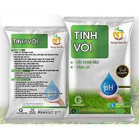 Mua Tinh vôi siêu sát khuẩn  tẩy rong rêu  nấm thân  rệp kim  tảo đỏ  tăng pH đất  gói 1KG