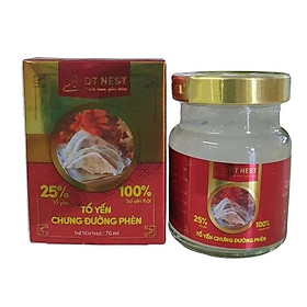 Tổ Yến chưng đường phèn Hũ 70ml, nước yến DT Khánh Hòa