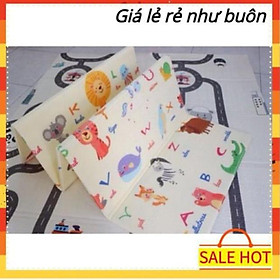Mua Thảm xốp cho bé trải sàn lót sàn gấp gọn kt 1.8x2m chất liệu XPE 2 lớp siêu êm siêu bền chống trơn trượt