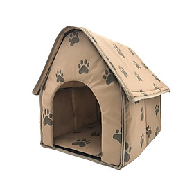 Small Footprints Pet House Dog Bed House Kitty Nonslip Dog Sleeping Bed Winter Warm Nest Cat Bed for Indoor Cats, for Small Medium Dogs Cats