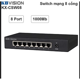 Mua Switch Ethernet 8 Cổng KBVISION KX-CSW08-hàng chính hãng