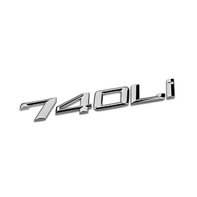 Decal tem chữ inox 730LI, 740LI và 750LI dán ô tô, xe hơi cao cấp
