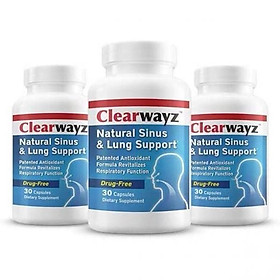 Clearwayz-Thực phẩm bảo vệ sức khỏe: “Trợ thủ đường thở và bệnh hô hấp mãn tính” - Tăng Đề Kháng - Sức Khoẻ Đường Hô Hấp: Hỗ trợ bệnh hen suyễn, Xoang, phổi, Ngáy ngủ, Sức khỏe mũi, Cải thiện đường thở