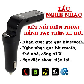 TẨU NGHE NHẠC VÀ ĐÀM THOẠI QUA BLUETOOTH TRÊN XE HƠI Ô TÔ- SIÊU TIỆN ÍCH:  SKU:606