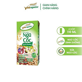 Lốc 4 Hộp Sữa Ngũ Cốc Dinh Dưỡng VIỆT NGŨ CỐC Uống Liền Bổ Sung Năng Lượng