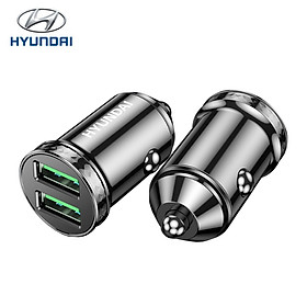 Tẩu sạc nhanh ô tô Hyundai HY-40C tích hợp 2 cổng PD+QC3.0 - Hàng Nhập Khẩu