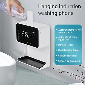 Non-contact Digital Wall Thermometer with 1200 Ml Soap Dispenser