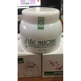 Kem body kích trắng da sắc hương , Dưỡng Trắng Da Body Chống Nắng  Vi Tảo Lục 130g