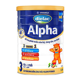 Sữa Bột Vinamilk Dielac Alpha Step 3 Hộp Thiếc (1500g)