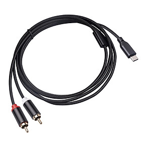 to Dual Cable Audio for Audio Equipment Phones Recorders 1M