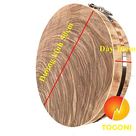 Mua THỚT GỖ NGHIẾN không tâm đường kính 50cm dày 10 cm