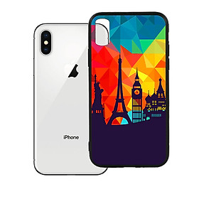Ốp lưng viền TPU cho Iphone X - Travelling