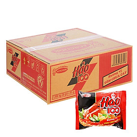 Thùng 30 Gói Mì Hảo 100 Tôm Chua Cay 65g