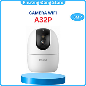 Camera Wifi quay quét 3MP 2k Nét IMOU IPC-A32P-PRO phân biệt người và thú cưng, còi báo động - Hàng chính hãng