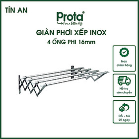 Mua  CHÍNH HÃNG  Giàn phơi thông minh Prota inox ống 16mm co giãn cao cấp loại 100cm- Bảo hành 12 tháng