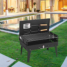 Barbecue Grill, BBQ , Campfire Rack Tabletop Compact Garden  Foldable Grill  for Picnic, Travel Beach, Camping, Patio