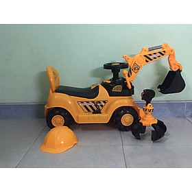 Xe cẩu điện 2 chế độ có nhạc 601 - màu vàng
