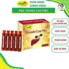 Thanh Can Mộc PQA Hỗ Trợ Tăng Cường Chức Năng Gan Dùng Cho Người Gan Bị Xơ, Nhiễm Mỡ Hộp 10 Ống