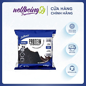 Bánh Quy Dạng Brownie Sô Cô La Justines Protein Cookie, Phù Hợp Chế Độ Ăn Kiêng Keto, Không Đường, Không Chứa Gluten Và Lúa Mì, Bổ Sung Đạm, Xơ Và Canxi, Hộp 12 Cái