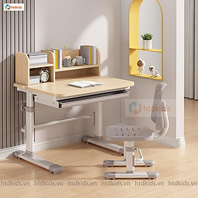 Mua (Tặng Đèn học tích điện) Bộ bàn ghế học sinh tăng giảm chiều cao chống gù thông minh cho bé HTDkids DX878 (Size 80CM)