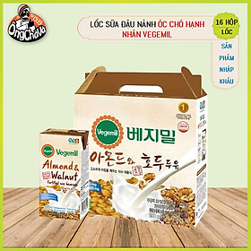 Thùng 16 Hộp Sữa Hạt Óc Chó Hạnh Nhân Vegemil 190ml Almond & Walnut Soymilk