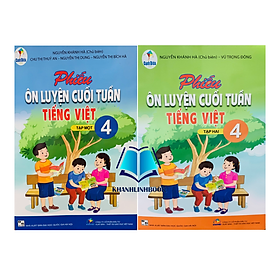 Hình ảnh Sách - Combo Phiếu ôn luyện cuối tuần tiếng việt 4 - tập 1 + 2 ( cánh diều )