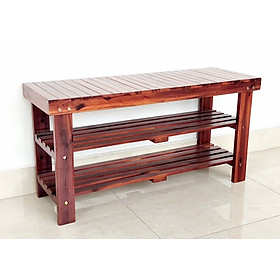 Mua Ghế Gỗ Băng Dài 88cm  Kệ Giày Dép Kèm Ghế Ngồi  Kệ Gỗ Đa Năng - Hàng VN Xuất Khẩu