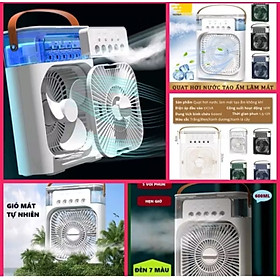 1 QUẠT PHUN SƯƠNG MINI 5 ĐẦU SIÊU MÁT LẠNH 