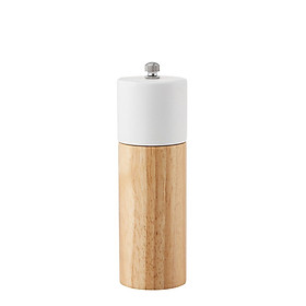 Wooden Salt and Pepper 1x Holder for Picnics white