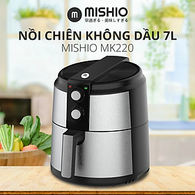 Mua Nồi chiên không dầu vỏ kim loại Mishio MK220 5L - Hàng chính hãng