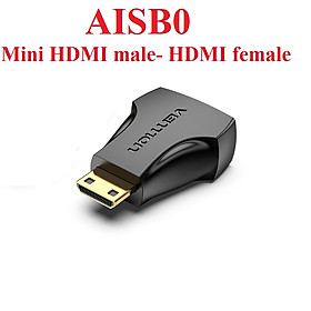 [ Mini HDMI ra HDMI ]  Cáp chuyển / Đầu chuyển Mini HDMI ra HDMI 4K  full HD Vention VAA-D02 AISB0 AGHB _ Hàng chính hãng - Đầu chuyển