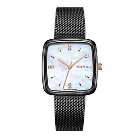 ĐỒNG HỒ TOPHILL TS021L.S287 Đồng hồ nữ dây lưới và vỏ thép không gỉ 316L, máy pin, kính sapphire