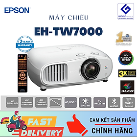 Máy chiếu Epson EH-TW7000 - 3000 lumens - 4K - 3D - Hàng Chính Hãng