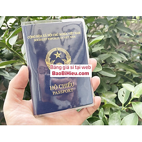 Vỏ bao hộ chiếu (passport) dẻo trong có khe đựng vé máy bay và các thoại thẻ hiệu bamarau B132
