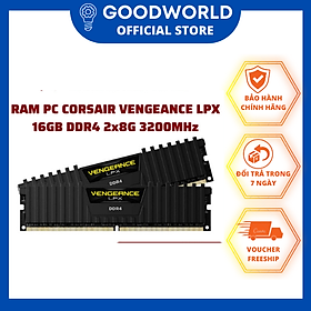 Ram PC Corsair Vengeance LPX 16GB 3200MHz DDR4 (2x8GB) CMK16GX4M2E3200C16 - Hàng Chính Hãng