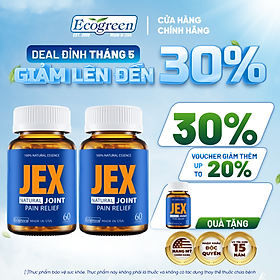 Combo 2 Hộp 60v - Viên Uống Giảm Đau Xương Khớp JEX Ecogreen Tái Tạo Sụn Khớp