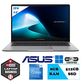 Mua  Laptop I5-13420H  Laptop Asus Expertbook P1403CVA (Intel Core i5-13420H | 14 inch FHD IPS | SSD 512GB | Win bản quyền | RAM Tùy chọn) - Hàng chính hãng