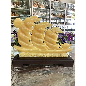 Mua Tượng thuận buồm xuôi gió phong thủy đá ngọc hoàng long trang trí bàn làm việc  phòng khách