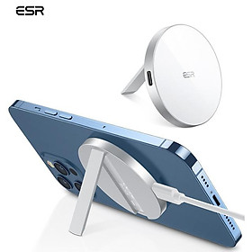 Bộ sạc không dây Kickstand ESR Halolock cho iPhone 13 Pro Max 7.5W Qi Fast Sạc A đến C Không dây cho iPhone 12 Pro