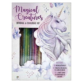Hình ảnh Magical Creatures Drawing & Colouring Kit