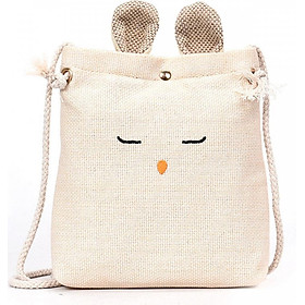 Túi cói đeo chéo mini tai thỏ BOTUSI 0040