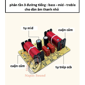 MẠCH PHÂN TẦN LOA 3 ĐƯỜNG TIẾNG WEAH305 - BASS MID TRÉP - CÔNG SUẤT NHỎ VÀ VỪA