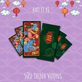 Set 6 bao lì xì - Sửu Thịnh Vượng