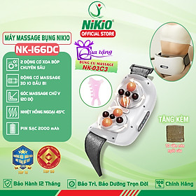 Máy Massage Bụng Cao Cấp Nikio NK-166DC - Công Nghệ Xoa Bóp Kết Hợp Hồng Ngoại Hiện Đại, Hỗ Trợ Cải Thiện Vòng 2 Cực Nhanh, Pin Sạc Tiện Lợi